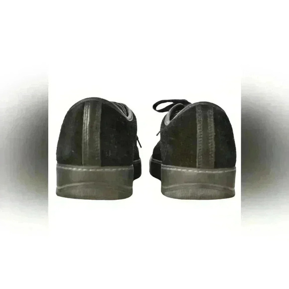 LANVIN Black Suede Calfskin DBB1 Captoe Sneaker 9US Italy - Picture 4 of 7
